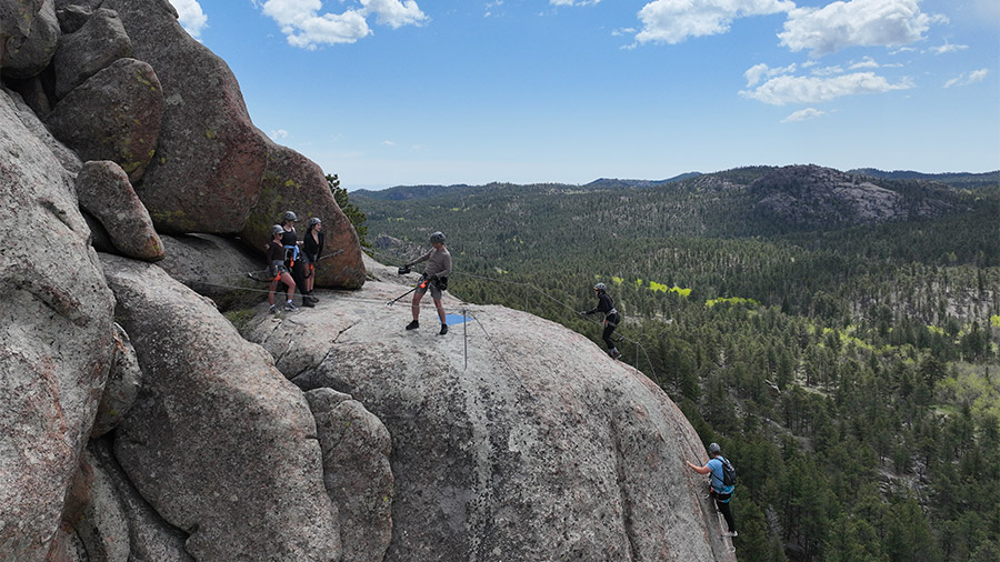rocking climbing at via feratta