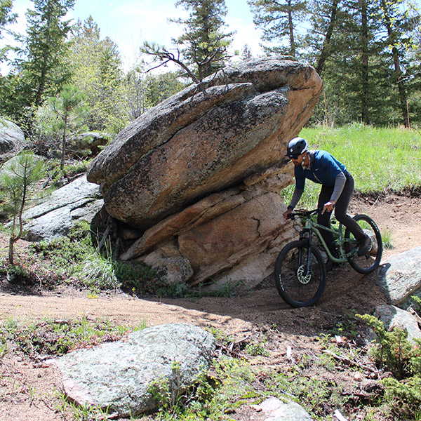 mountain biking on shoshana ranch