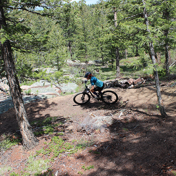 mountain biking on shoshana ranch