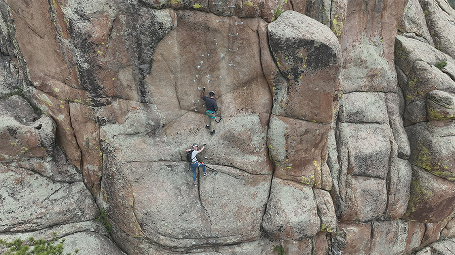 rock climbing at via ferrata